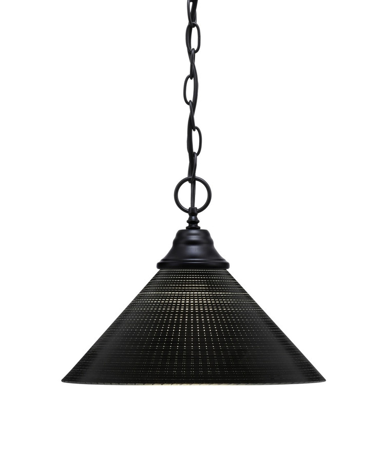Toltec Lighting - 10-MB-4009 - One Light Pendant - Chain - Matte Black