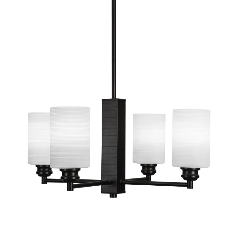 Toltec Lighting - 1154-ES-4061 - Four Light Chandelier - Edge - Espresso