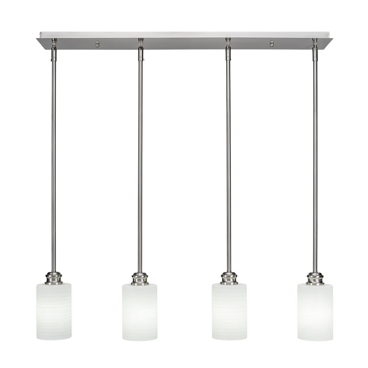 Toltec Lighting - 1156-BN-4061 - Four Light Mini Pendant - Edge - Brushed Nickel