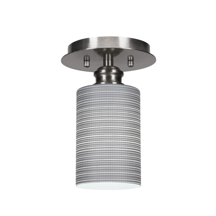 Toltec Lighting - 1160-BN-4062 - One Light Semi-Flush Mount - Edge - Brushed Nickel Toltec Lighting - 1160-BN-4062 - One Light Semi-Flush Mount - Edge - Brushed Nickel
