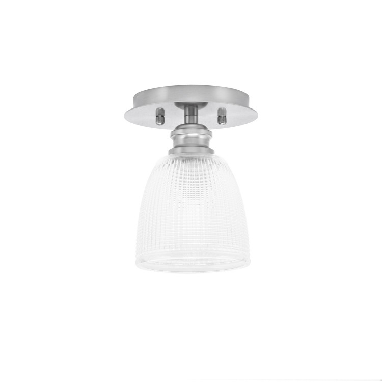 Toltec Lighting - 1160-BN-500 - One Light Semi-Flush Mount - Edge - Brushed Nickel