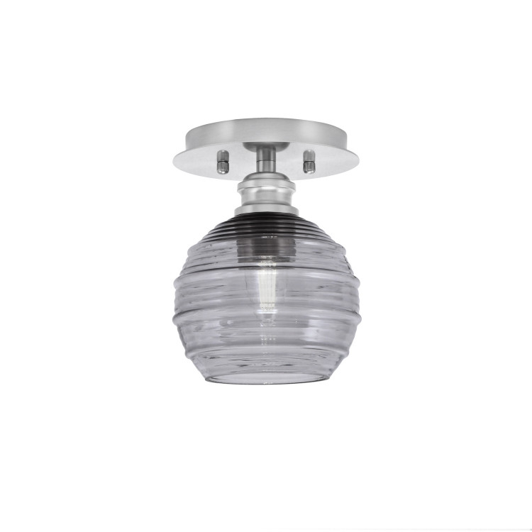 Toltec Lighting - 1160-BN-5112 - One Light Semi-Flush Mount - Edge - Brushed Nickel