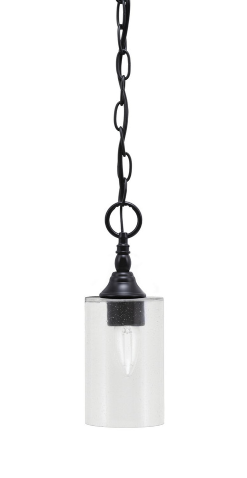 Toltec Lighting - 11-MB-300 - One Light Mini Pendant - Chain - Matte Black
