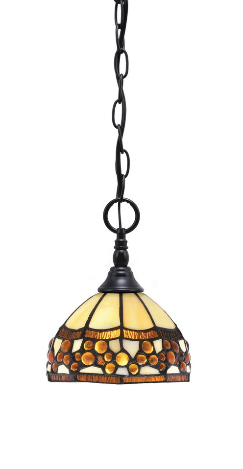 Toltec Lighting - 11-MB-9975 - One Light Mini Pendant - Chain - Matte Black