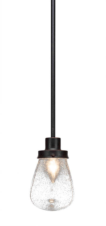 Toltec Lighting - 1230-DG-471 - One Light Mini Pendant - Meridian - Dark Granite