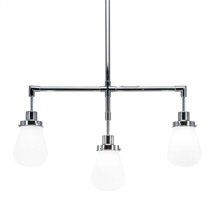Toltec Lighting - 1243-CH-470 - Three Light Island Pendant - Meridian - Chrome
