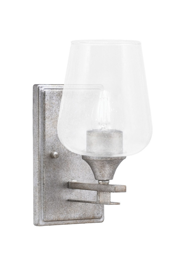 Toltec Lighting - 131-AS-210 - One Light Wall Sconce - Uptowne - Aged Silver
