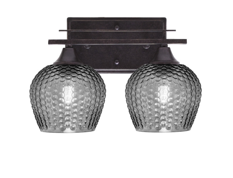 Toltec Lighting - 132-DG-4602 - Two Light Bathroom Lighting - Uptowne - Dark Granite