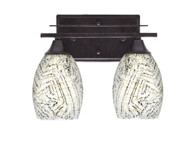 Toltec Lighting - 132-DG-5054 - Two Light Bath Bar - Uptowne - Dark Granite