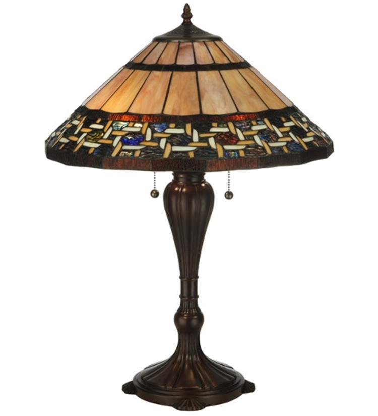 Meyda Tiffany - 125114 - Table Lamp - Ilona - Mahogany Bronze Meyda Tiffany - 125114 - Table Lamp - Ilona - Mahogany Bronze