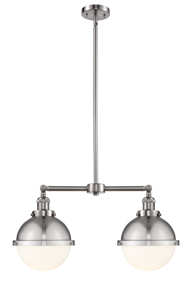 Innovations - 209-SN-HFS-81-SN - Two Light Island Pendant - Franklin Restoration - Brushed Satin Nickel