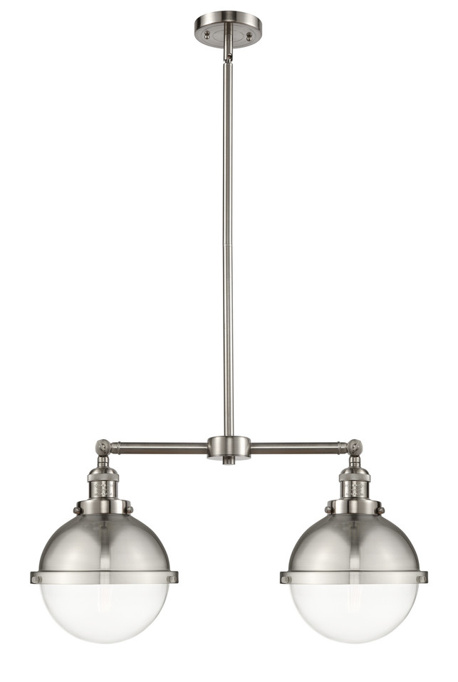 Innovations - 209-SN-HFS-82-SN - Two Light Island Pendant - Franklin Restoration - Brushed Satin Nickel