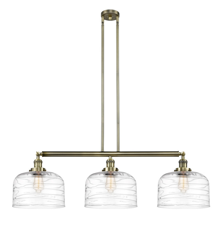 manufacturer_finish:Antique Brass|manufacturer_glass:Clear Deco Swirl X-Large Bell|light_output:220.00lm|color_temperature:2200K|cri:99