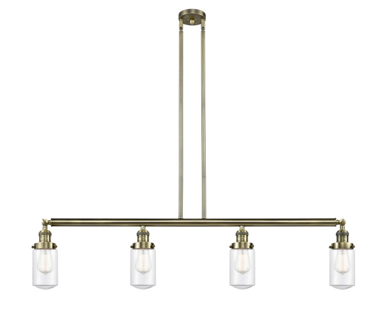 Innovations - 214-AB-G312-LED - LED Island Pendant - Franklin Restoration - Antique Brass