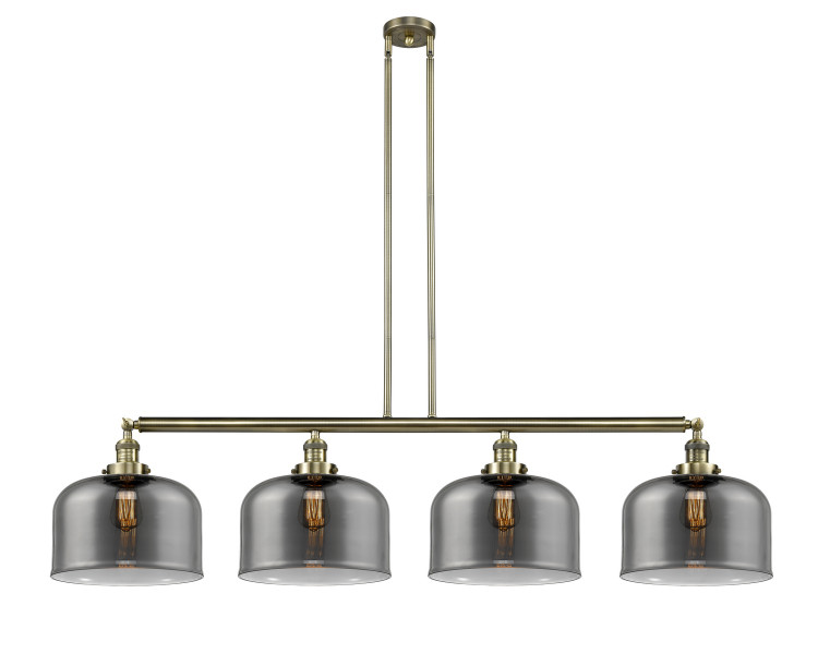 Innovations - 214-AB-G73-L - Four Light Island Pendant - Franklin Restoration - Antique Brass