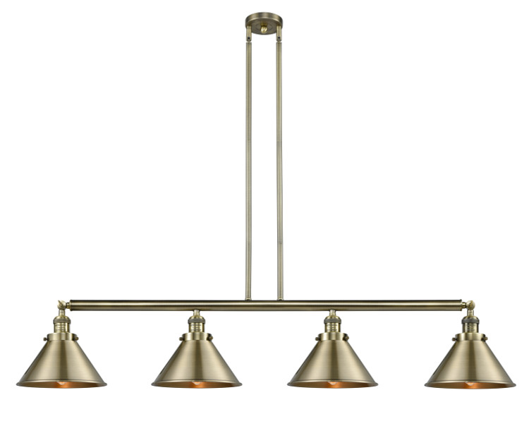 Innovations - 214-AB-M10-AB-LED - LED Island Pendant - Franklin Restoration - Antique Brass