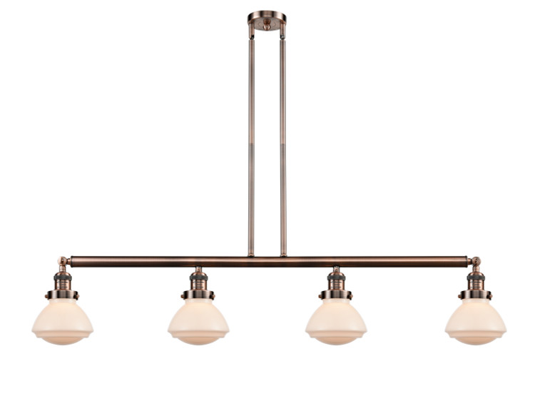 Innovations - 214-AC-G321 - Four Light Island Pendant - Franklin Restoration - Antique Copper