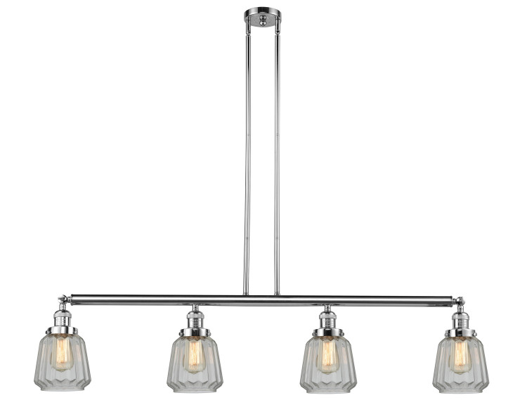 Innovations - 214-PC-G142 - Four Light Island Pendant - Franklin Restoration - Polished Chrome