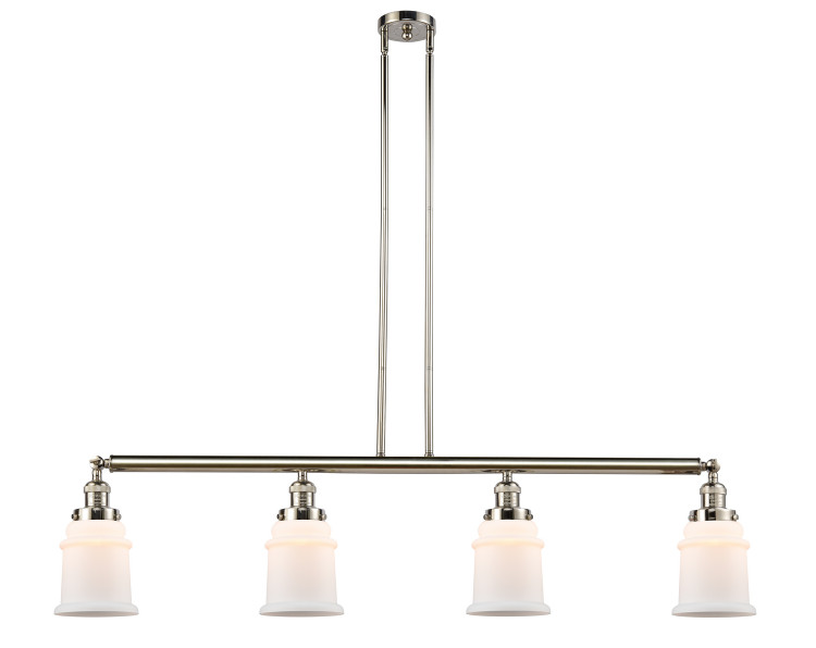 Innovations - 214-PN-G181 - Four Light Island Pendant - Franklin Restoration - Polished Nickel