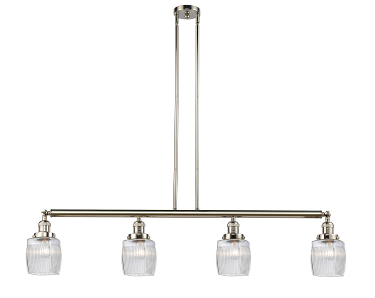 Innovations - 214-PN-G302-LED - LED Island Pendant - Franklin Restoration - Polished Nickel