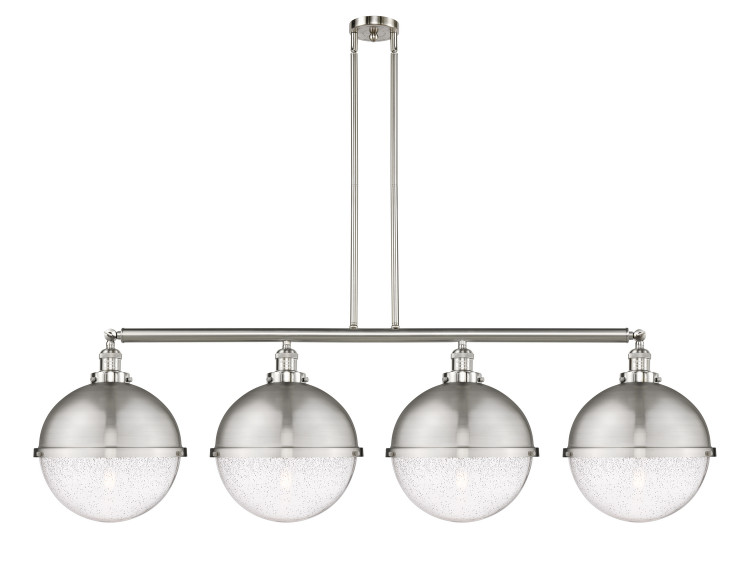 Innovations - 214-SN-HFS-124-SN - Four Light Island Pendant - Franklin Restoration - Brushed Satin Nickel