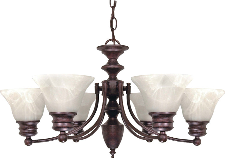 Nuvo Lighting - 60-358 - Six Light Chandelier - Empire - Old Bronze