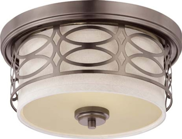 Nuvo Lighting - 60-4727 - Two Light Flush Mount - Harlow - Hazel Bronze