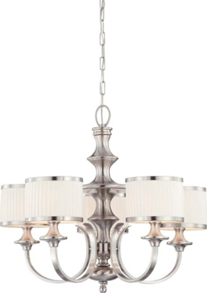 Nuvo Lighting - 60-4735 - Five Light Chandelier - Candice - Brushed Nickel