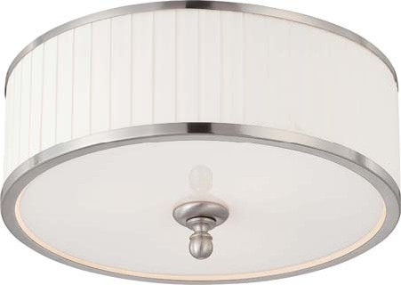 Nuvo Lighting - 60-4741 - Three Light Flush Mount - Candice - Brushed Nickel