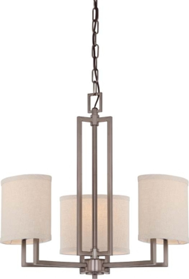 Nuvo Lighting - 60-4857 - Three Light Chandelier - Gemini - Hazel Bronze