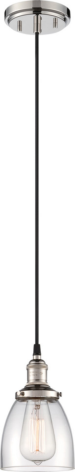 Nuvo Lighting - 60-5404 - One Light Pendant - Vintage - Polished Nickel Nuvo Lighting - 60-5404 - One Light Pendant - Vintage - Polished Nickel