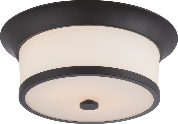 Nuvo Lighting - 60-5560 - Two Light Flush Mount - Mobili - Aged Bronze