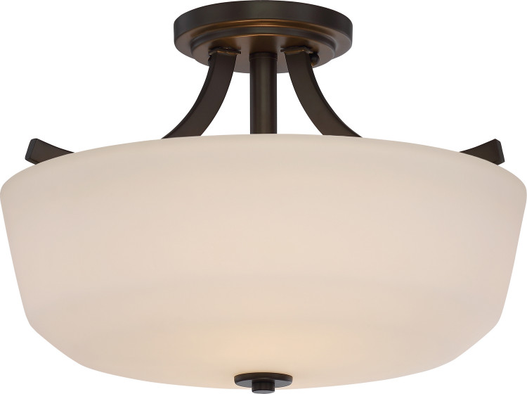 Nuvo Lighting - 60-5926 - Two Light Semi Flush Mount - Laguna - Forest Bronze