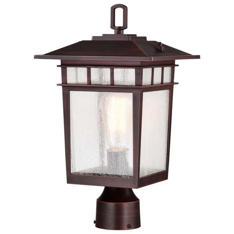 Nuvo Lighting - 60-5952 - One Light Outdoor Post Lantern - Cove Neck - Rustic Bronze