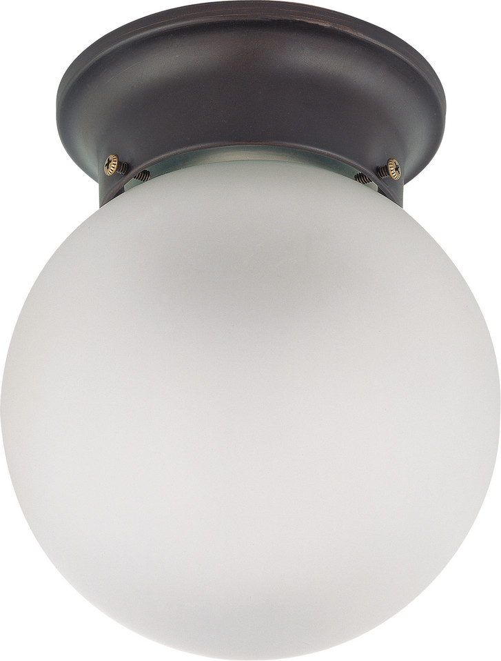 Nuvo Lighting - 60-6012 - One Light Flush Mount - Mahogany Bronze Nuvo Lighting - 60-6012 - One Light Flush Mount - Mahogany Bronze