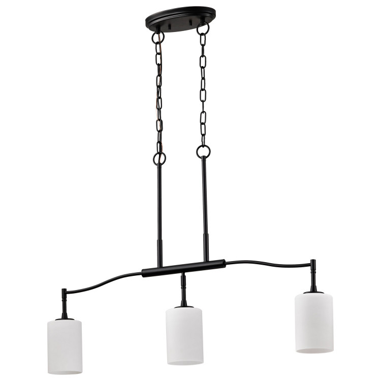 Nuvo Lighting - 60-8218 - Three Light Pendant - Liam - Matte Black
