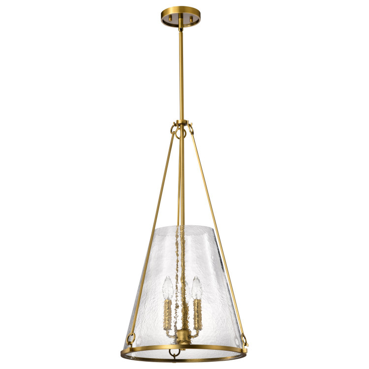 Nuvo Lighting - 60-8267 - Three Light Pendant - Valentine - Vintage Brass