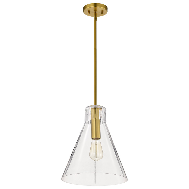 Nuvo Lighting - 60-8348 - One Light Pendant - Gianna - Vintage Brass