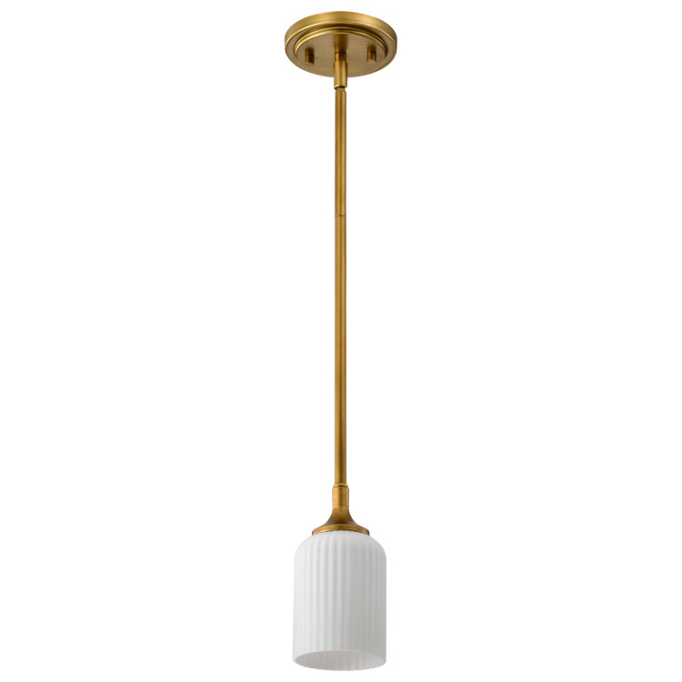 Nuvo Lighting - 60-8665 - One Light Mini Pendant - Solara - Natural Brass