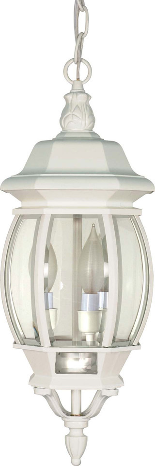 Nuvo Lighting - 60-894 - Three Light Hangng Lantern - Central Park - White Nuvo Lighting - 60-894 - Three Light Hangng Lantern - Central Park - White