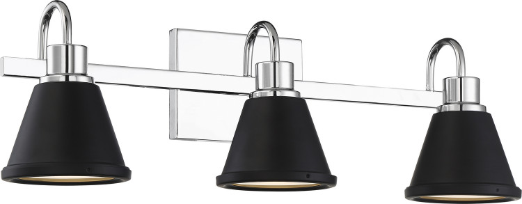 Nuvo Lighting - 62-1473 - LED Vanity - Bette - Polished Nickel / Matte Black