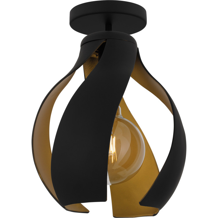 Quoizel - QSF6739MBK - One Light Semi Flush Mount - Quoizel Semi-Flush Mount - Matte Black