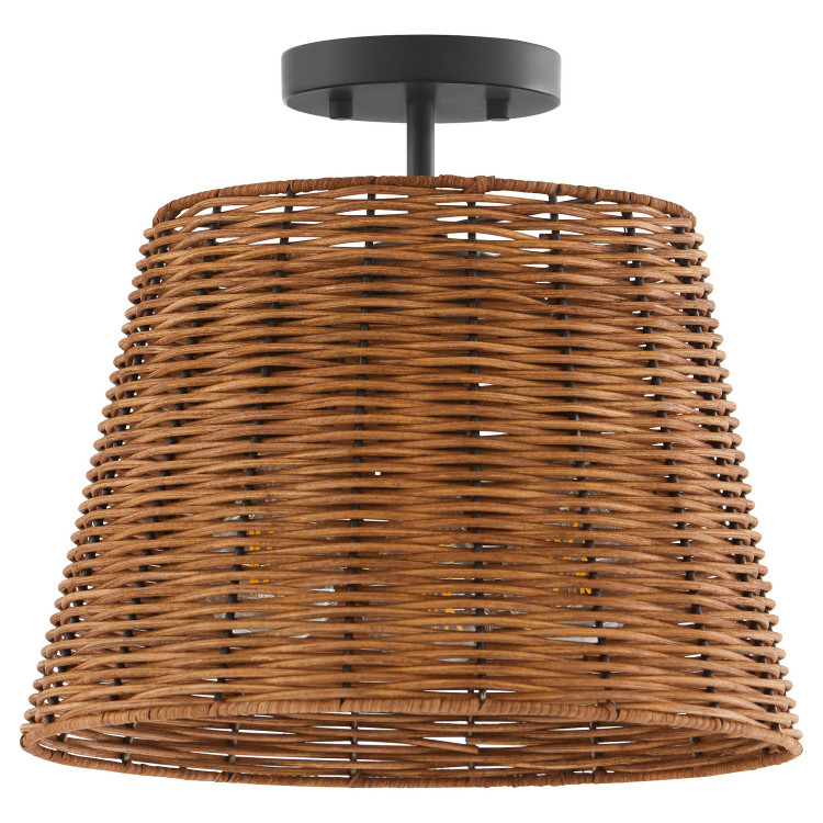 Quorum - 2893-13-59 - Three Light Semi Flush Mount - Robinson - Matte Black