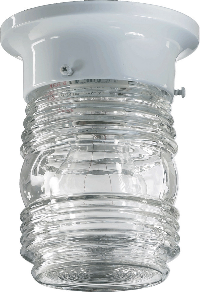 Quorum - 3009-3-6 - One Light Ceiling Mount - Jelly Jars - White