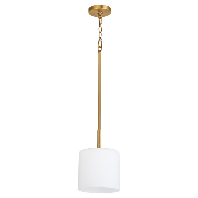 Quorum - 3307-47 - One Light Pendant - Rutherford - Brushed Brass Quorum - 3307-47 - One Light Pendant - Rutherford - Brushed Brass