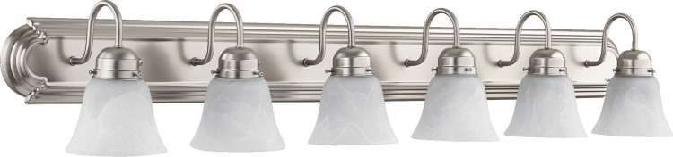 Quorum - 5094-6-165 - Six Light Vanity - Campbell - Satin Nickel