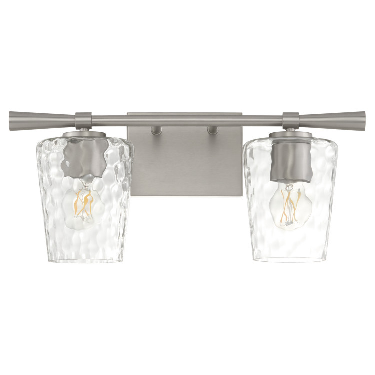 Quorum - 5204-2-65 - Two Light Vanity - Goodwin - Satin Nickel Quorum - 5204-2-65 - Two Light Vanity - Goodwin - Satin Nickel