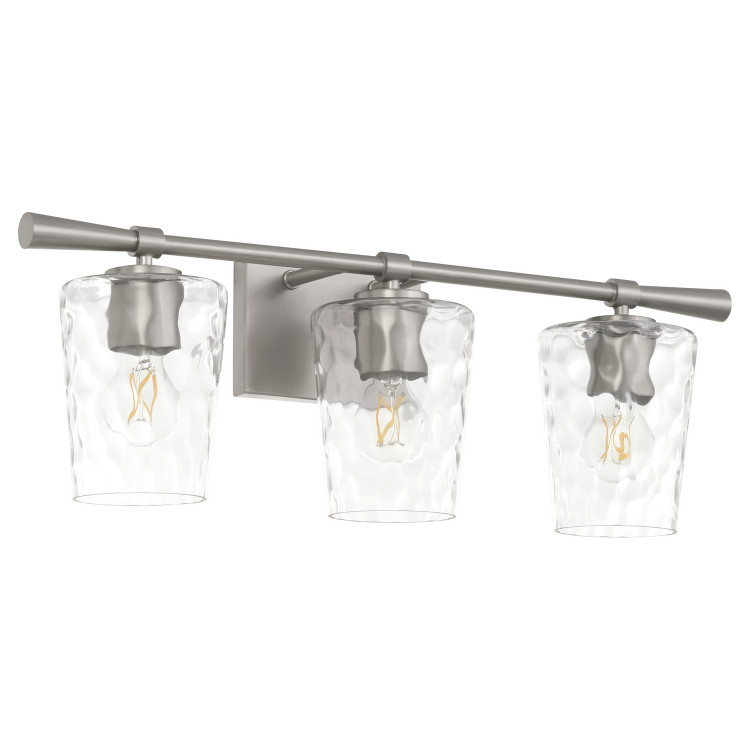Quorum - 5204-3-65 - Three Light Vanity - Goodwin - Satin Nickel Quorum - 5204-3-65 - Three Light Vanity - Goodwin - Satin Nickel