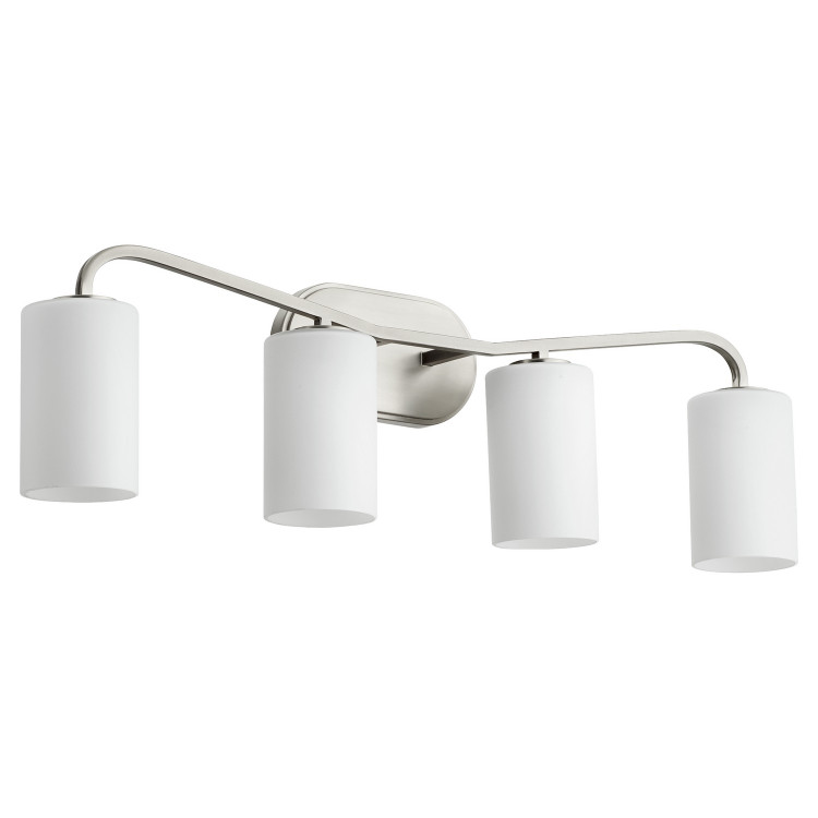 Quorum - 5307-4-65 - Four Light Vanity - Rutherford - Satin Nickel Quorum - 5307-4-65 - Four Light Vanity - Rutherford - Satin Nickel