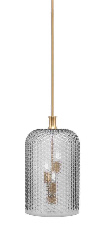 Toltec Lighting - 14-NAB-4212 - Three Light Pendant - Zola - New Age Brass